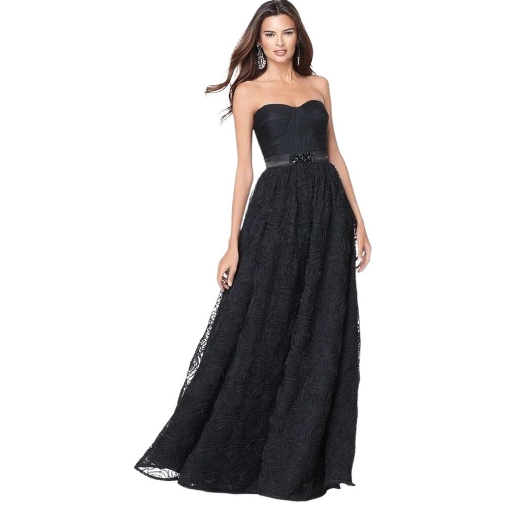 Adrianna Papell Petite XS Gown Homecoming Formal Dress Strapless Cruise Occasion